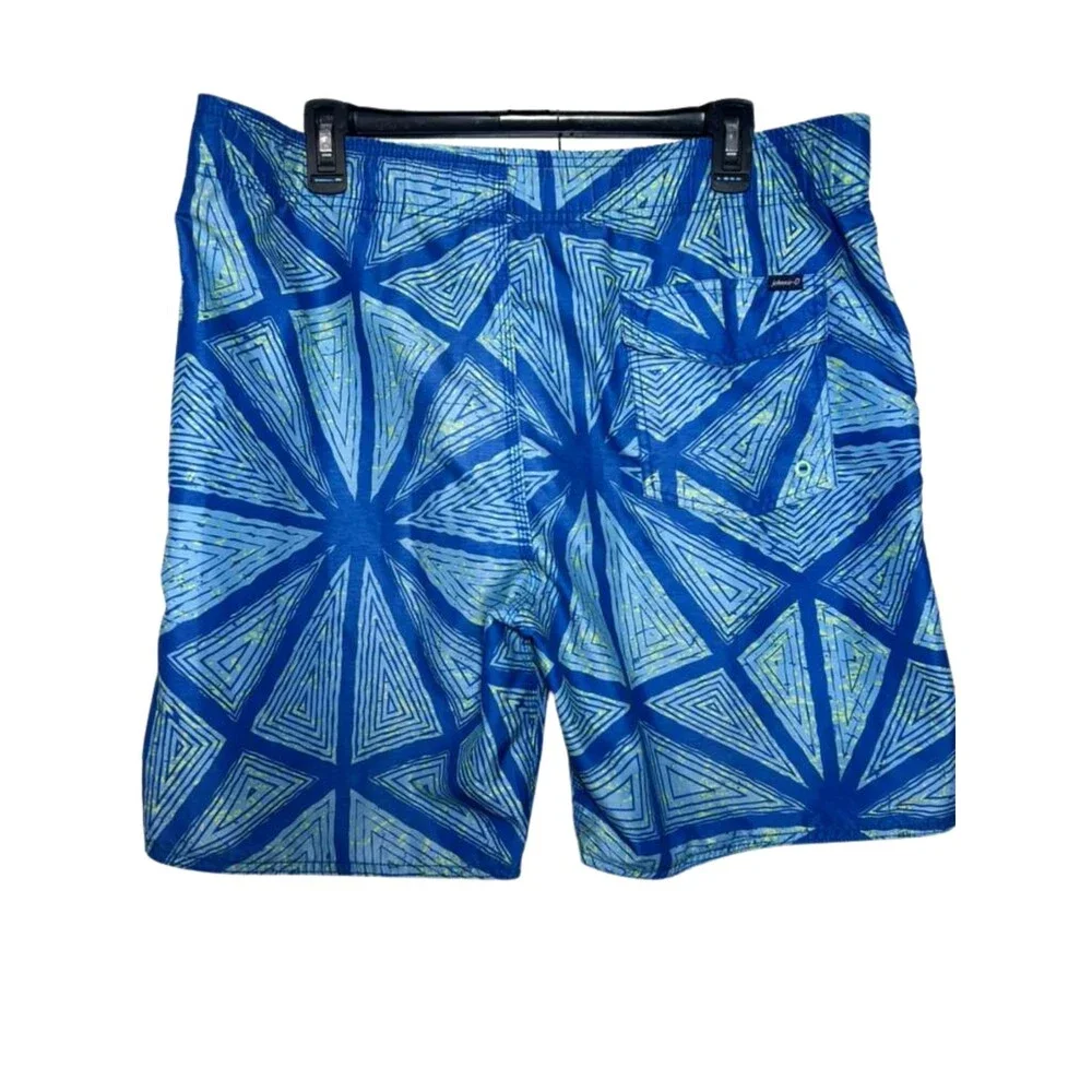 Johnnie-O Swim Board Shorts Men's Large Blue Riptide Trunks Outdoor